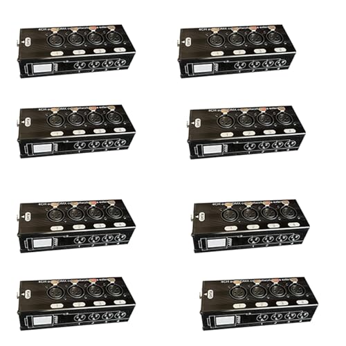 dissot 8 Stück 4-Kanal-3-Pin-XLR-Audio- und -über-Netzwerk-Kabel-Extender, DMX512-Netzwerk-Signal-Extender, Weiblich von dissot