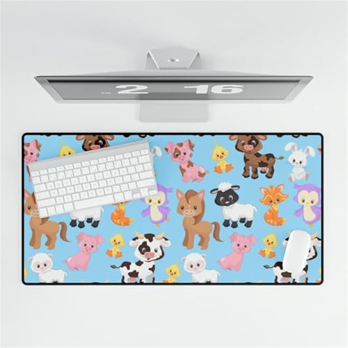 Gaming Mouse Pad, 1500x800x2mm XXL Mousepad, Large Non-Slip Desk Pad, Improved Precision and Speed, Mouse Mat Suitable for Office, Gamer, Home (Animal Family) von ditlvy