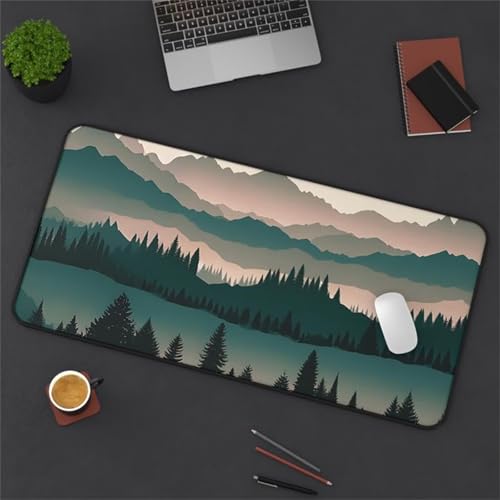 Gaming Mouse Pad, 1500x800x2mm XXL Mousepad, Large Non-Slip Desk Pad, Improved Precision and Speed, Mouse Mat Suitable for Office, Gamer, Home (Jungle Valley) von ditlvy