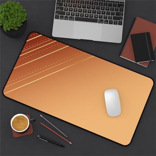 Gaming Mouse Pad, 1500x800x3mm XXL Mousepad, Large Non-Slip Desk Pad, Improved Precision and Speed, Mouse Mat Suitable for Office, Gamer, Home (Gold) von ditlvy