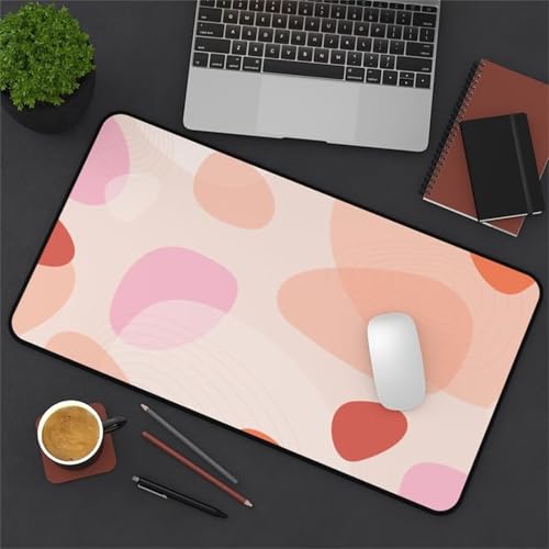 Gaming Mouse Pad, 600x400x2mm XXL Mousepad, Large Non-Slip Desk Pad, Improved Precision and Speed, Mouse Mat Suitable for Office, Gamer, Home (Abstract Pink) von ditlvy