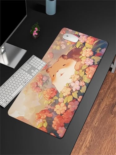 Gaming Mouse Pad, 600x400x2mm XXL Mousepad, Large Non-Slip Desk Pad, Improved Precision and Speed, Mouse Mat Suitable for Office, Gamer, Home (Garden Cat) von ditlvy