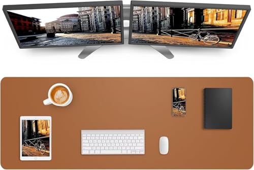 Gaming Mouse Pad, 900x400x3mm XXL Mousepad, Large Non-Slip Desk Pad, Improved Precision and Speed, Mouse Mat Suitable for Office, Gamer, Home (Khaki) von ditlvy