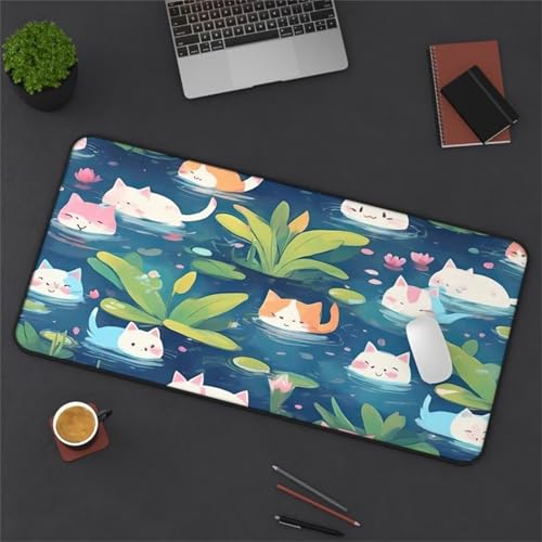 XXL Mauspad, 600x300x3mm Gaming Mousepad, Großer Mouse Pad, Tischunterlage Large Size Verbessert Präzision und Geschwindigkeit für Büro und Zuhause (Seekatze) von ditlvy