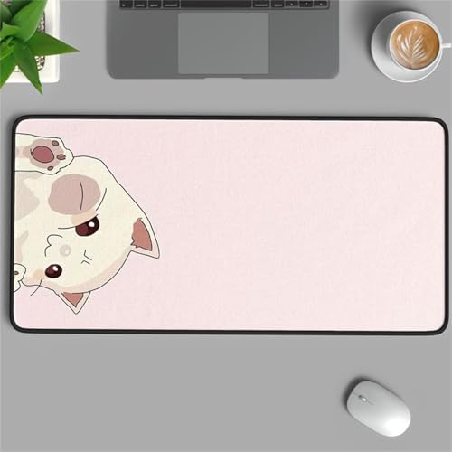 XXL Mauspad, 900x300x3mm Gaming Mousepad, Großer Mouse Pad, Tischunterlage Large Size Verbessert Präzision und Geschwindigkeit für Büro und Zuhause (Rosa Katze) von ditlvy