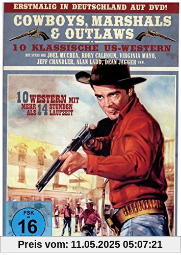 Cowboys - Marshals & Outlaws - Klassische US - Western Box (10 Filme auf 10 DVDs) von DIV