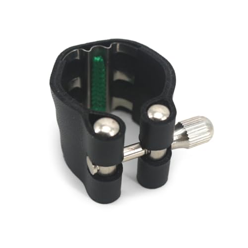 Einzelschraube PU-Leder Altsaxophon Mundstück Blattschraube Clip Clip Saxophon Klemme für Altsaxophon von divuukyi