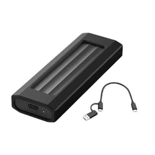 divuukyi Aluminiumgehäuse mit Wärmeableitung, USB-3.1-Typ-C-Anschlussgehäuse für NVMe- und SATA-Laufwerke von divuukyi