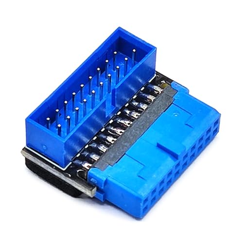 divuukyi Desktop-Motherboards USB 3.2 GEN1 19-polig/20-polige Buchsen, 90-Grad-Drehwinkeladapter von divuukyi