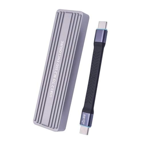 divuukyi Werkzeugloses Aluminiumgehäuse 2242/2280 mit USB-C-Schnittstellen, doppelte Protokolle bis zu 4 TB, schnelle Übertragung von divuukyi