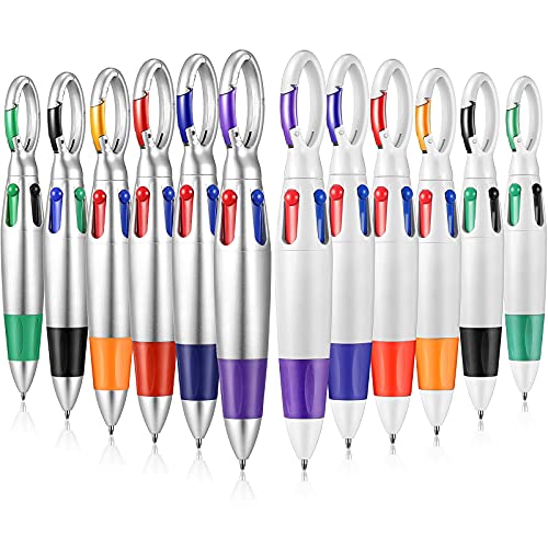 Federstifte, einziehbar, 4-in-1, neonfarbene Stifte mit Schlüsselanhänger, mehrfarbig, für Krankenschwestern, für Schulprojekte, als Strumpffüllung, als Partygeschenk, für Studenten, Kinder, 2 Designs von diyfixlcd