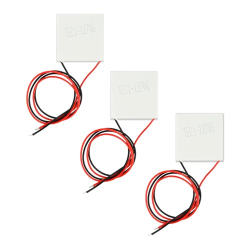 3 Stück TEC1-12706 Peltier-Kühlkörperplatte,Thermoelektrischer Kühler,12V Kühlung Wärmemodul(-30°C -70°C) von diymore-IOT