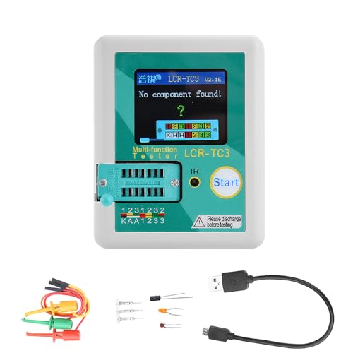 Diymore-IOT LCR-TC3 (aktualisierte Version) Hochpräziser Multifunktionstransistortester zur Messung von Induktivität/Kapazität/Widerstand, Dioden und anderen Komponenten von diymore-IOT