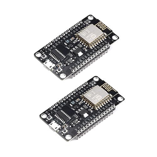 2 Stück ESP8266 NodeMCU V3 Modul,ESP-12E CH340 Entwicklungsboard kompatibel mit Ardui-no IDE/MicroPython. von diymore-IOT