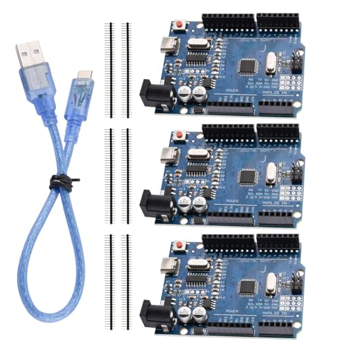 3 Stück Mikrocontroller Board Hauptplatine CH340 16MHz 5V mit USB-Kabel 3 Stück Mikrocontroller Board Hauptplatine CH340 16MHz 5V mit USB-Kabel von diymore