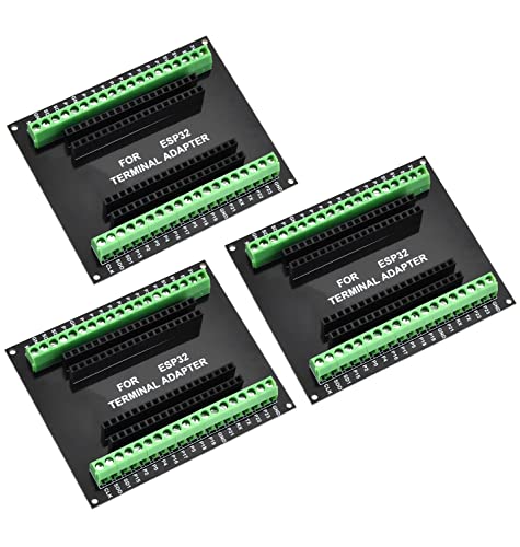 Diymore 3 Stück ESP32 Breakout Board 1 into 2 für 38PIN Enge Version ESP32 ESP-WROOM-32 Microcontroller Entwicklungs-Board kompatibel mit NodeMCU-32S Lua GPIO von diymore