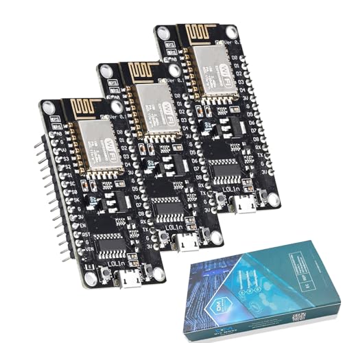 diymore 3 Stück ESP8266 12E WLAN-Entwicklungsboard NodeMCU V3 CH340C Modul kompatibel für IDE/Micropython von diymore