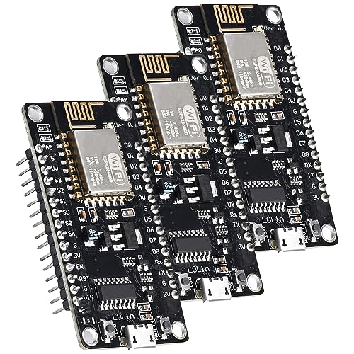 diymore 3 Stück ESP8266 12E WLAN-Entwicklungsboard NodeMCU V3 CH340C Modul kompatibel für IDE/Micropython von diymore