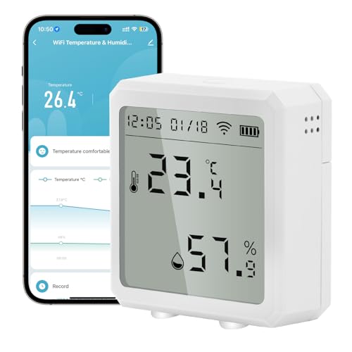diymore Temperaturregler, Digitaler Raumthermostat für Passen Sie Temperatur/Luftfeuchtigkeit, Wandthermostat mit Tuya App - WiFi Google Assistant und Alexa kompatibel diymore Temperaturregler, Digitaler Raumthermostat für Passen Sie Temperatur/Luftfeuchtigkeit, Wandthermostat mit Tuya App - WiFi Google Assistant und Alexa kompatibel von diymore