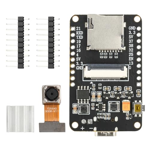 diymore ESP32-CAM Entwicklungsplatine, 2.4GHz WLAN/Bluetooth, ESP32 DC 5V Dual-Core-Entwicklungsplatine mit OV5640 Kamera-TF-Karten-Modul, Kühlzubehör diymore ESP32-CAM Entwicklungsplatine, 2.4GHz WLAN/Bluetooth, ESP32 DC 5V Dual-Core-Entwicklungsplatine mit OV5640 Kamera-TF-Karten-Modul, Kühlzubehör von diymore