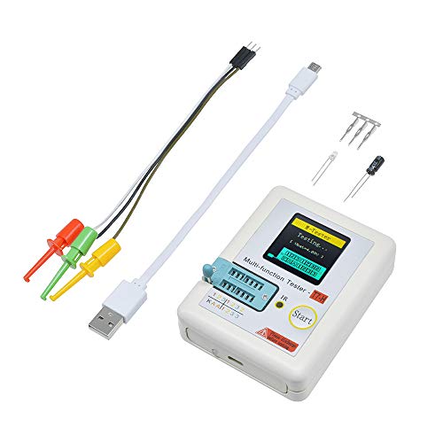 diymore Transistor Tester TC-T7-H TFT ESR Tester Widerstand Kondensator Messung mit Ein-Tasten-Bedienung, Grafikanzeige für Dioden Triode Kondensator Widerstand diymore Transistor Tester TC-T7-H TFT ESR Tester Widerstand Kondensator Messung mit Ein-Tasten-Bedienung, Grafikanzeige für Dioden Triode Kondensator Widerstand von diymore