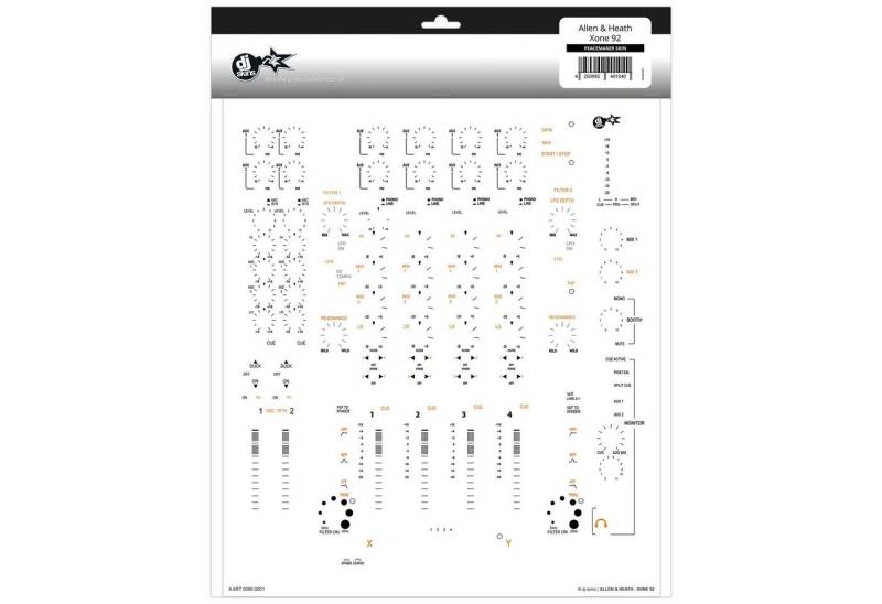 dj-skins DJ Controller, (Allen & Heath Xone 92 Skin White aka Star Trooper), Allen & Heath Xone 92 Skin White aka Star Trooper - DJ Skin von dj-skins