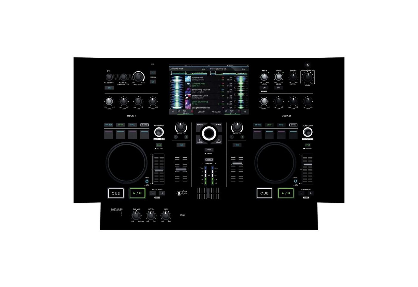 dj-skins DJ Controller, (DJ - Prime GO Skin - Black - DJ Skin), Denon DJ - Prime GO Skin - Black - DJ Skin von dj-skins