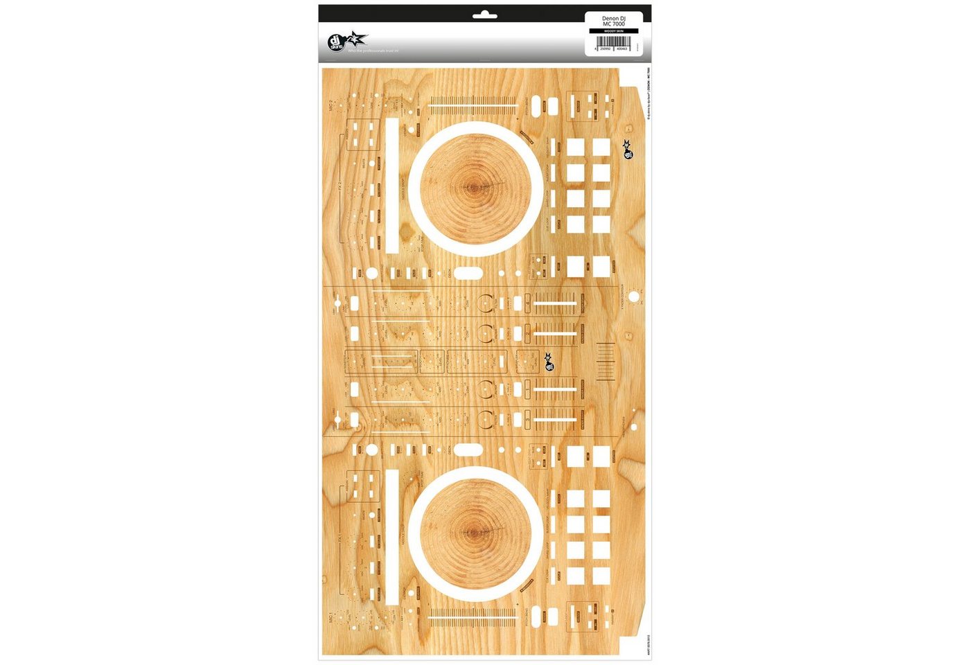 dj-skins DJ Controller, (MC 7000 Skin Woody - DJ Skin), Denon MC 7000 Skin Woody - DJ Skin von dj-skins