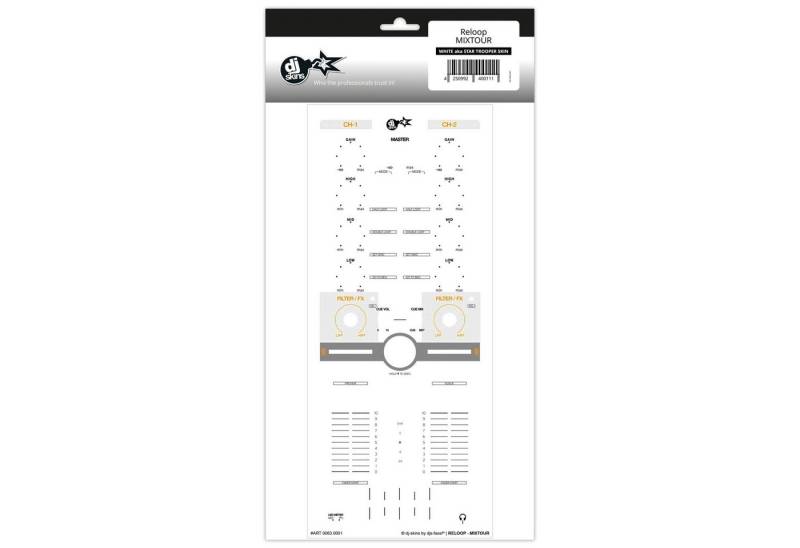 dj-skins DJ Controller, (RELOOP MIXTOUR Skin - White aka Star Trooper), RELOOP MIXTOUR Skin - White aka Star Trooper - DJ Skin von dj-skins