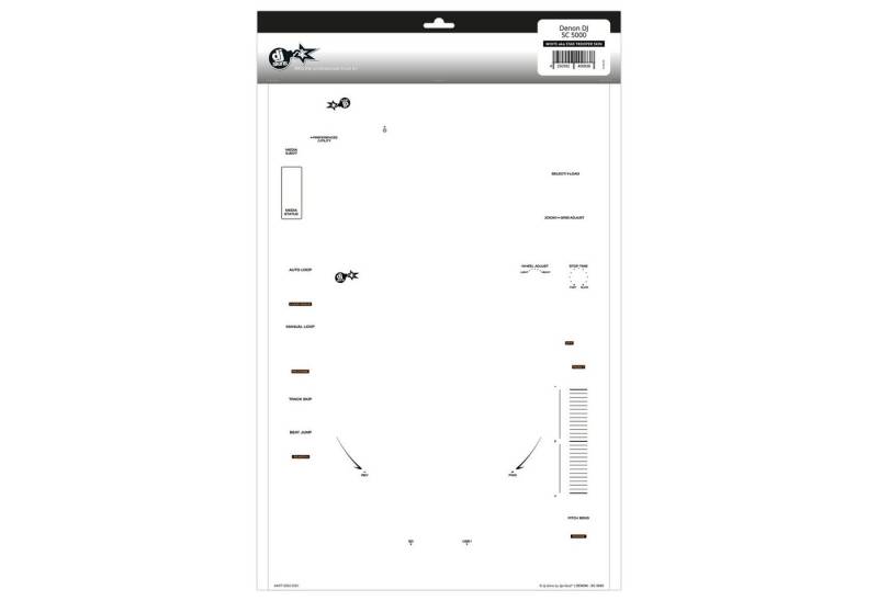 dj-skins DJ Controller, (SC5000 Prime Skin White aka Star Trooper - DJ Skin), Denon SC5000 Prime Skin White aka Star Trooper - DJ Skin von dj-skins