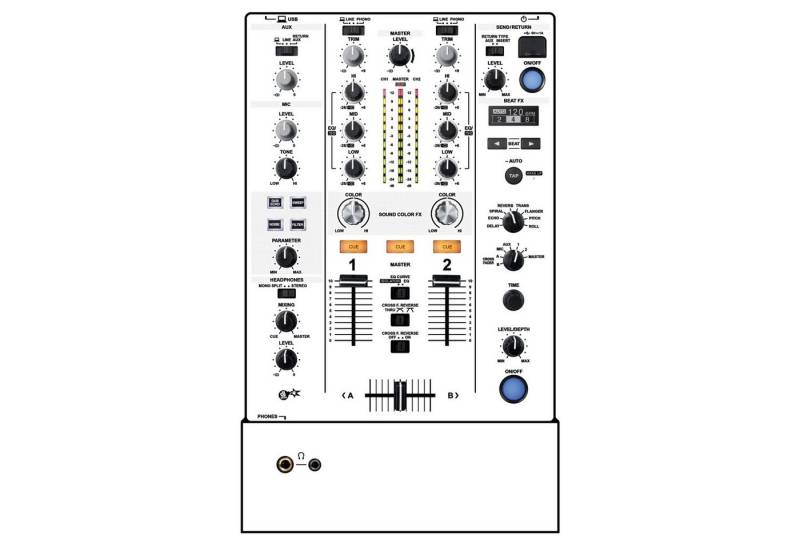 dj-skins DJ Controller, Pioneer DJ - DJM450 Skin, white - DJ Skin von dj-skins