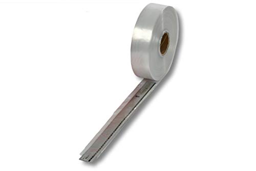 1 x Rolle LDPE Schlauchfolie/Verpackungsschlauch - Transparent (100 my, 50 mm Breite x 250 m Länge) von dm-folien gmbh
