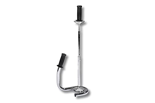 Stretchfolienabroller 450-500mm Folienrollen/Abroller für Hand-Stretchfolie mit Bremse und Handgriff, chrom von dm-folien gmbh