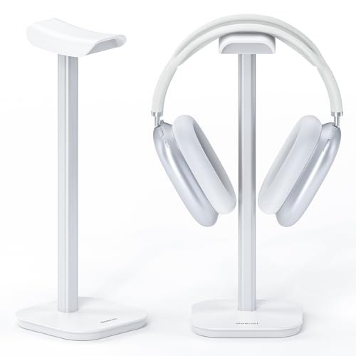 doenci Headset Halterung, Kopfhörer Ständer für Alle Over Ear Bluetooth Kopfhörer, Universal Kopfhörer Halter mit Gewichtete Basis + Aluminiumrohr, Gaming Headset Halter Schreibtisch Zubehör (Weiß) doenci Headset Halterung, Kopfhörer Ständer für Alle Over Ear Bluetooth Kopfhörer, Universal Kopfhörer Halter mit Gewichtete Basis + Aluminiumrohr, Gaming Headset Halter Schreibtisch Zubehör (Weiß) von doenci
