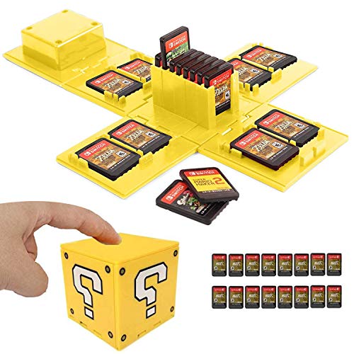 doepeBAE Spielkartenhalter für Nintendo Switch,Passend für bis zu 16Nintendo Switch Spiele Aufbewahrungssystem Spielkarten Organizer Reisebox Hartschalen Organizer für bis zu 16 NS-(Question/Yellow) doepeBAE Spielkartenhalter für Nintendo Switch,Passend für bis zu 16Nintendo Switch Spiele Aufbewahrungssystem Spielkarten Organizer Reisebox Hartschalen Organizer für bis zu 16 NS-(Question/Yellow) von doepeBAE