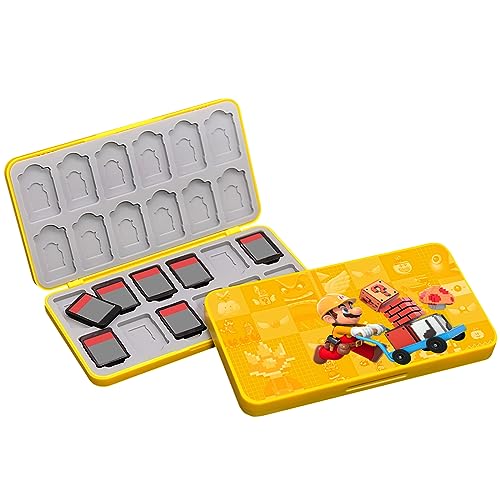 doepeBAE Switch Spiele Aufbewahrung, Switch Spiele Lagerung, Switch Spiele Hüllen Aufbewahrung, Magnetverschluss, Weiches Silikon Futter, Mit 24 Game Card Slots und 24 Micro SD Karten (A01) von doepeBAE