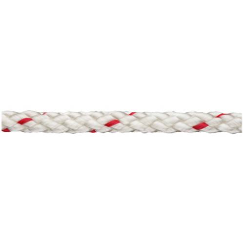 Polypropylenschotleine geflochten (Ø x L) 12mm x 60m dörner + helmer 190029 Rot, Weiß von dörner + helmer