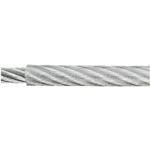 Stahlseil verzinkt (Ø x L) 4mm x 50m dörner + helmer 190040 Grau von dörner + helmer