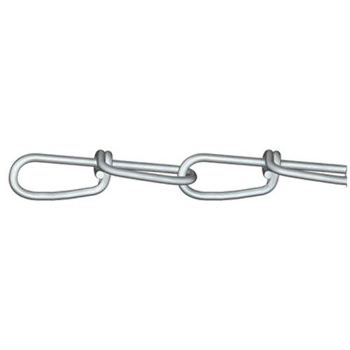 dörner + helmer 156147 Knotenkette Silber Stahl galvanisch verzinkt 30m Kettenglied Stärke 1.6mm von dörner + helmer