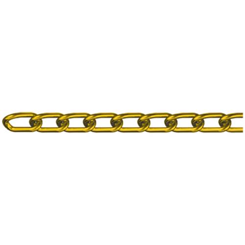 dörner + helmer 171643 Geschweisste Ringkette Alt-Messing Stahl vermessingt 10m von dörner + helmer