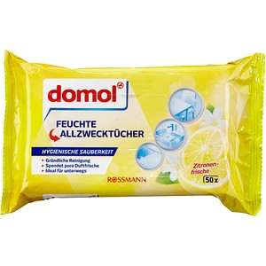 domol feuchte Allzweck-Reinigungstücher Citrus 1-lagig weiß, 50 Tücher domol feuchte Allzweck-Reinigungstücher Citrus 1-lagig weiß, 50 Tücher von domol