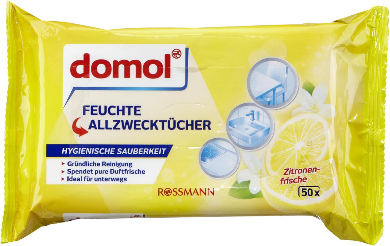 domol feuchte Allzweck-Reinigungstücher 1-lagig von domol