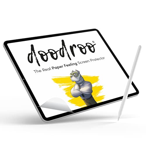 doodroo - Schutzfolie mit Echtem Papier- und Anti -Reflex-Effekt für iPad 10,2" (7th/8th/9th) - Film Protektor schafft den natürlichen Weg zum Zeichnen oder Schreiben mit Papiereffekt - 2 Stück von doodroo