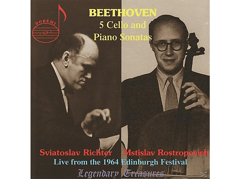 Mstislav Rostropovich, Rostropowitsch & Richter - Sämtliche Cellosonaten (GA) (CD) von doremi