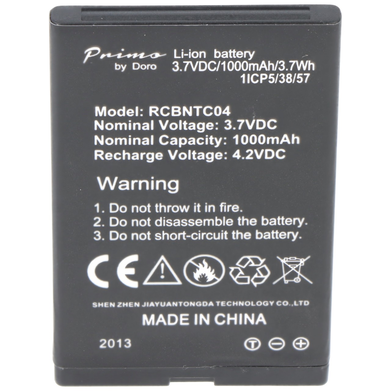 Original Primo by Doro 366 Akku, Doro Primo 366, RCBNTC04, 3,7 Volt 1000mAh Original Primo by Doro 366 Akku, Doro Primo 366, RCBNTC04, 3,7 Volt 1000mAh von doro