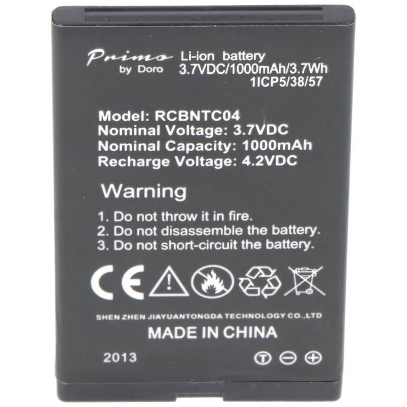 Original Primo by Doro 366 Akku, Doro Primo 366, RCBNTC04, 3,7 Volt 1000mAh von doro