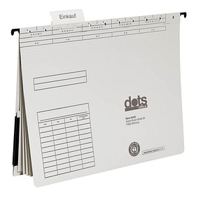 5 dots Personalhefter Karton lichtgrau 4 x kaufmännische Heftung von dots