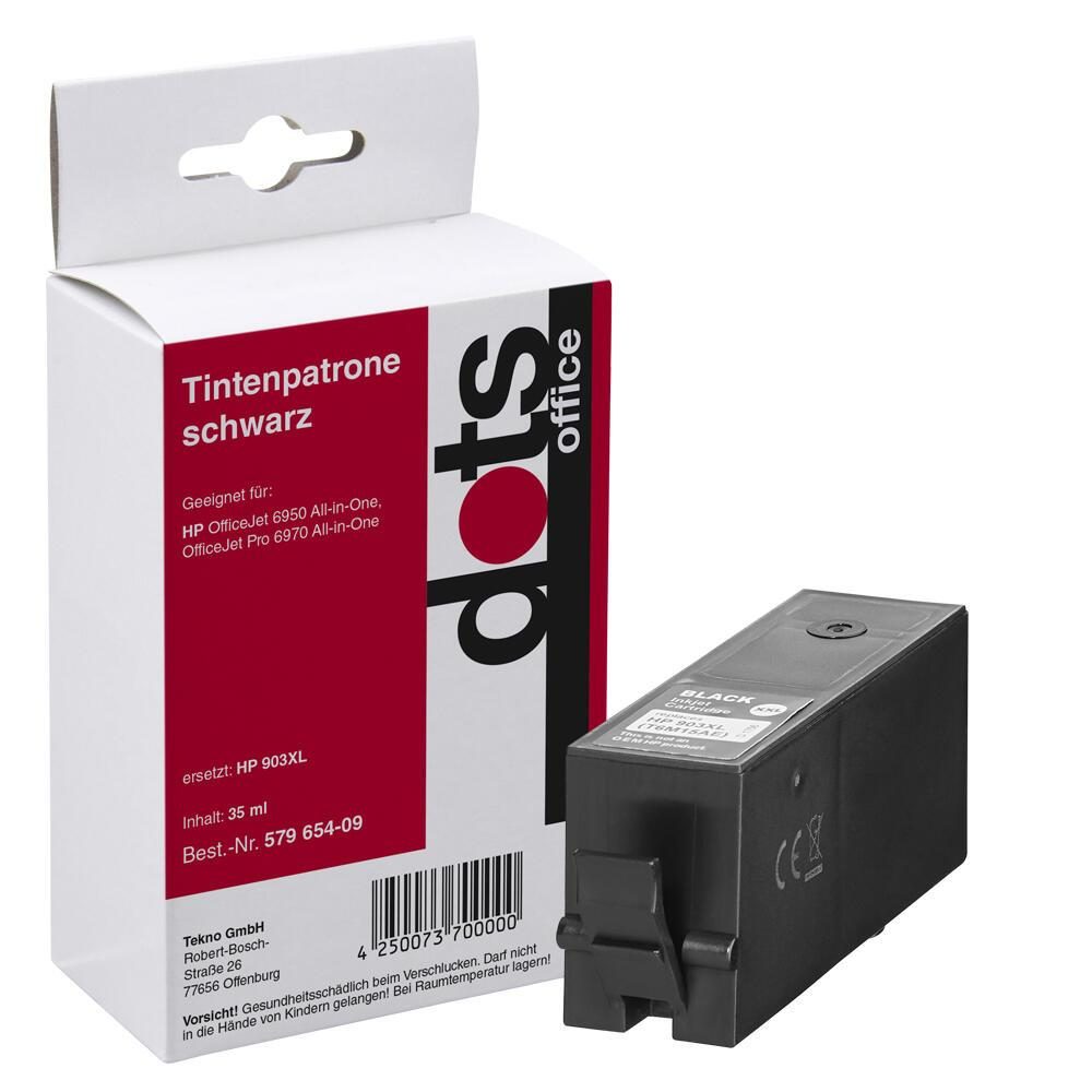 dots Druckerpatrone Dots Tinte ers. HP 903XL BK Schwarz von dots