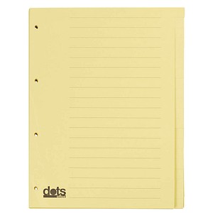 dots Ordnerregister Vollformat blanko gelb 20-teilig, 5 Satz von dots