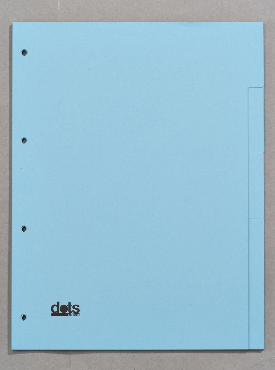 dots Register Karton-Reg,blanko,5-tlg,vf,bu Blau von dots